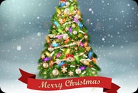 Cây Thông Noel Mẫu Nền Thư