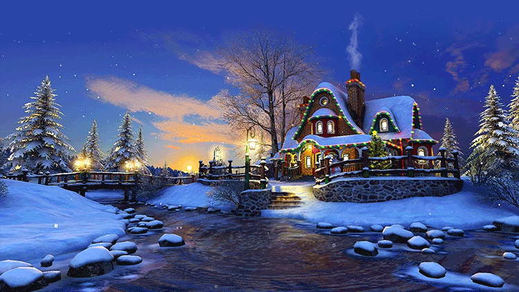 Hãy đón nhận đêm Giáng sinh ấm áp, tuyệt vời cùng với mẫu nền thư ảnh động căn nhà Giáng sinh đáng yêu. Hình ảnh với sự kết hợp giữa bóng đèn lấp lánh, tuyết phủ và cây thông Noel sẽ mang đến một khoảnh khắc đầy thú vị cho bạn và gia đình.